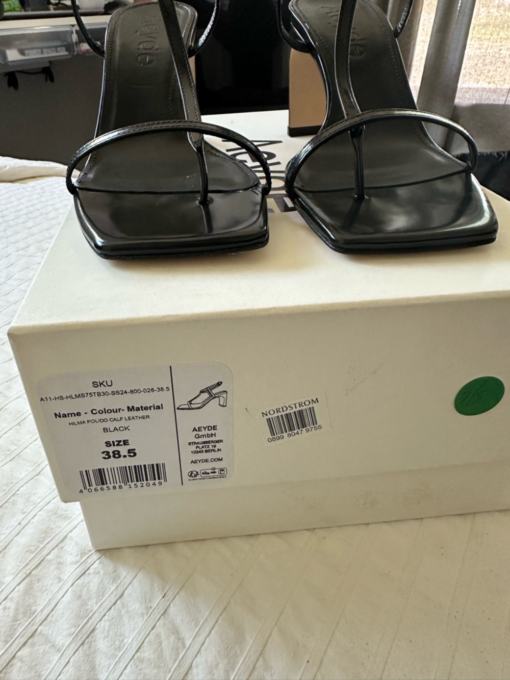 NIB Aeyde Hilma Heeled Sandal - Picture 6 of 8